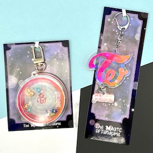 Twice Once Connection or Candy Light Stick Shaker Keychain