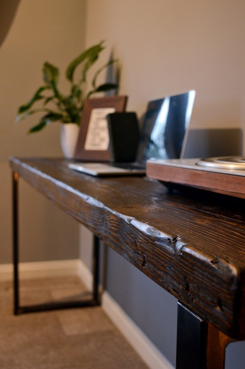 Prima Industrial Reclaimed Wood Desk, Vintage, Farmhouse, Country ...