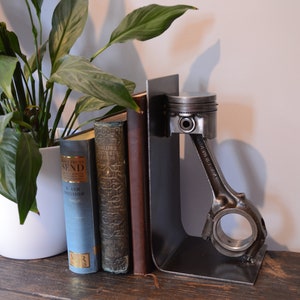 Industrial Engine Con Rod Book Ends, Vintage, Piston, Engine, Farmhouse, Country, Industrial, Handmade, Contemporary, Welded Steel