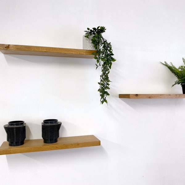 Oak Floating Shelves Etsy UK