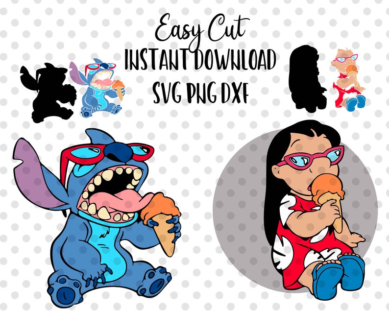 Download 5 Lilo and Stitch Summer SVG Bundle Easy Cut Layered by | Etsy