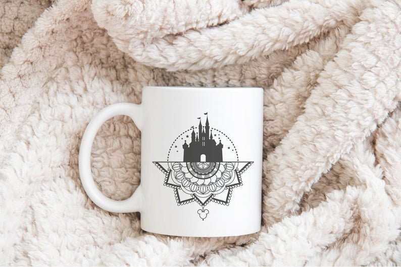 Disney Mandala Castle SVG PNG DXF Cutting File Cricut | Etsy