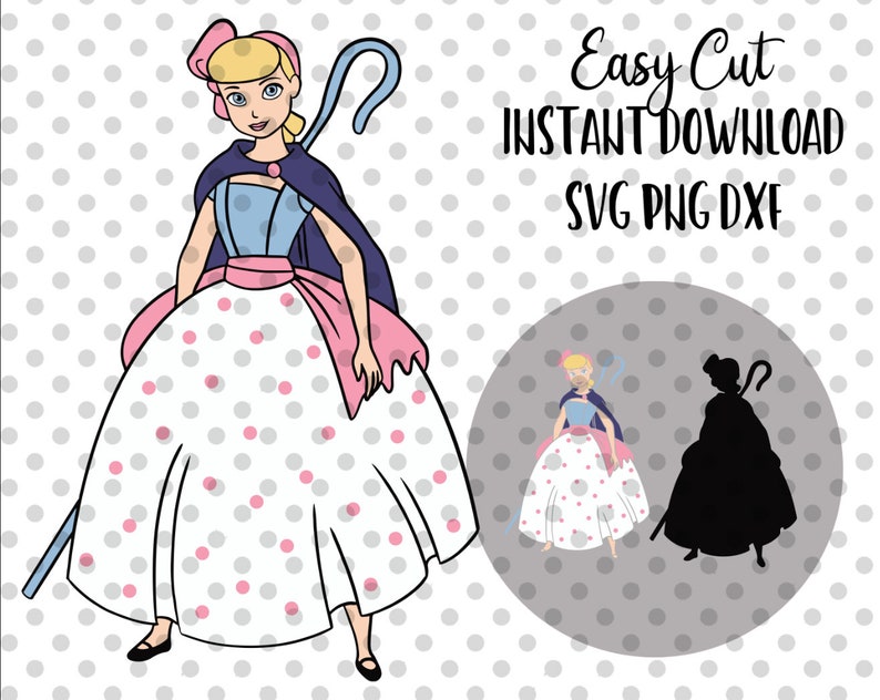 Bo Peep svg Toy Story SVG Easy Cut File for Cricut Layered | Etsy