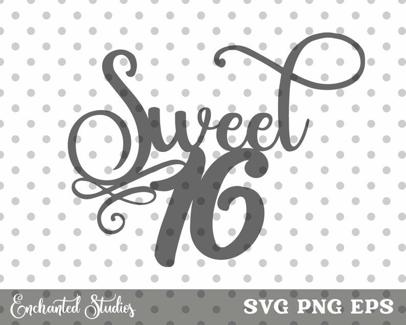 Free Free 214 Birthday Sweet 16 Svg SVG PNG EPS DXF File