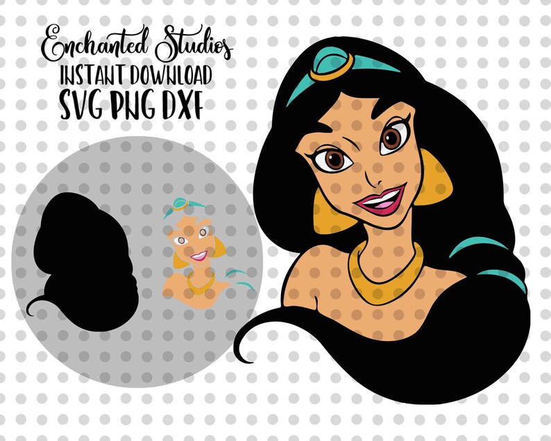Download Aladdin Jasmine SVG Digital Multi Layer Cut File Cricut | Etsy