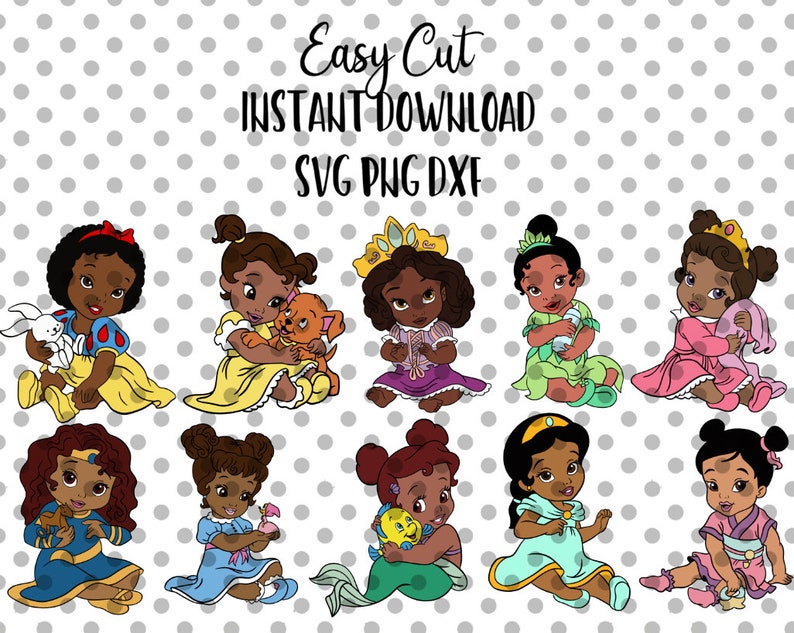 Download 10 Ethnic Baby Princess Bundle Easy Cut SVG Layered by | Etsy