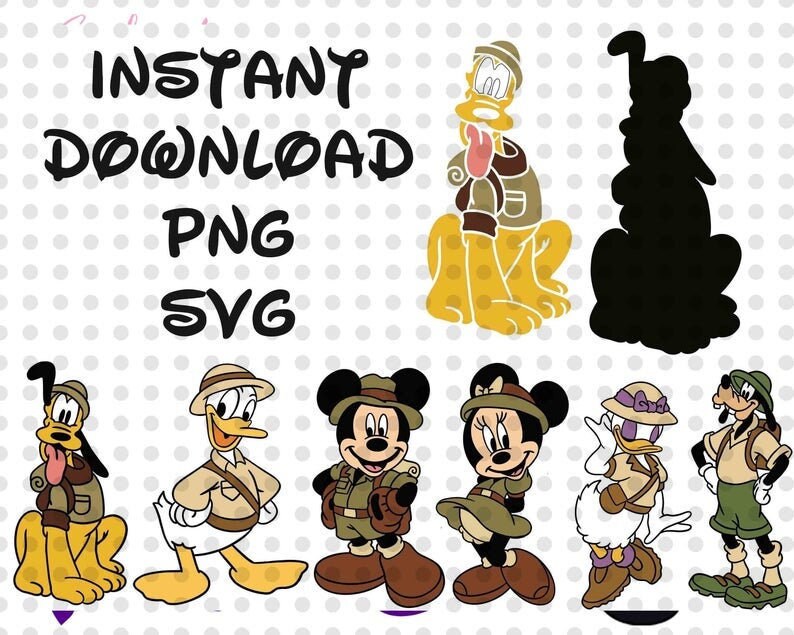 Free Free 112 Svg Mickey And Friends Silhouette SVG PNG EPS DXF File