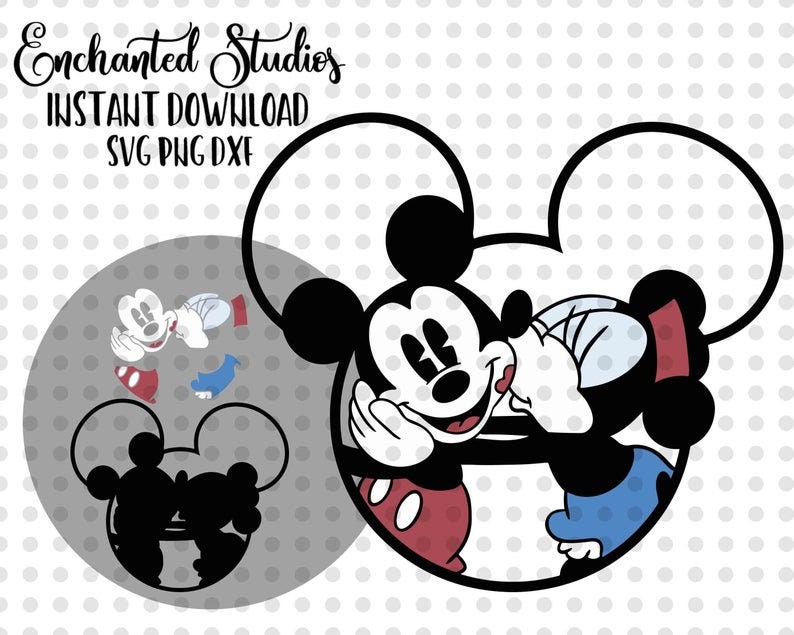Download Vintage Minnie and Mickey Mouse Clipart SVG & PNG Clip Art | Etsy