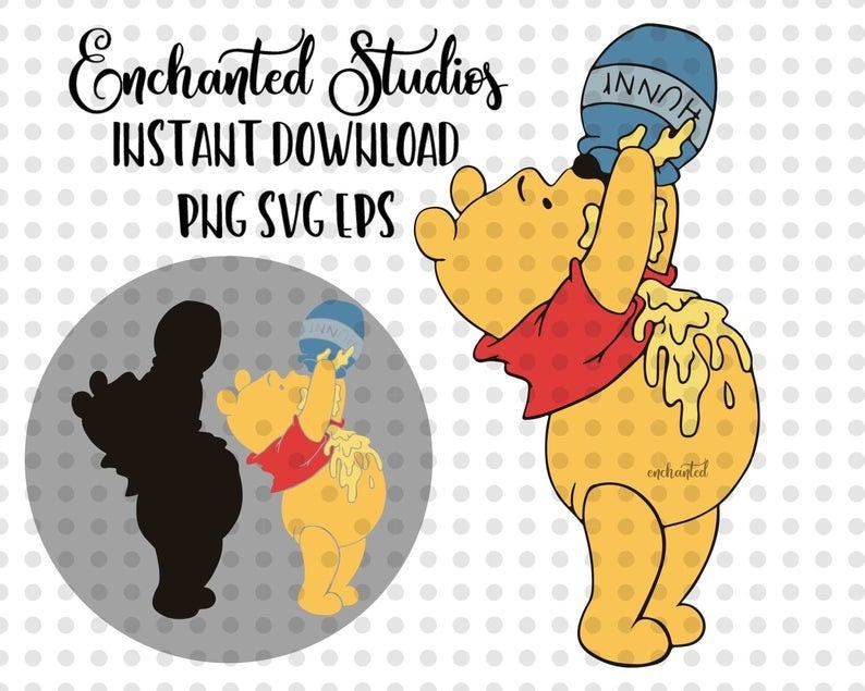 Download Winnie the Pooh Honey SVG Png Eps Cutting Files Cricut | Etsy