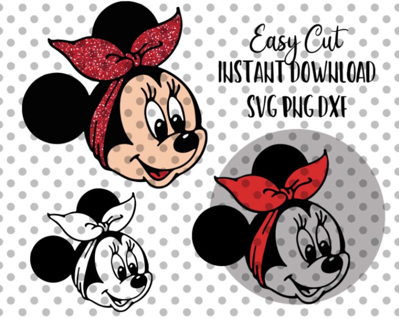 Free Free 304 Baby Minnie Mouse Head Svg SVG PNG EPS DXF File