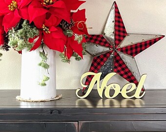 Silver Christmas Decor, Wooden Noel Sign, Christmas Signs, Noel Standing Sign, Christmas Home Decor, Christmas Gift Noel, Winter Decoration