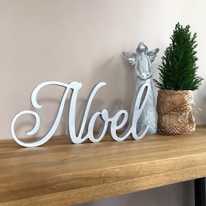 Decoración Navideña De Plata, Signo Noel De Madera, Señales De Navidad, Señal De Pie Noel, Decoración De Navidad Del Hogar, Regalo De Navidad Noel, Deceoratioin De Invierno