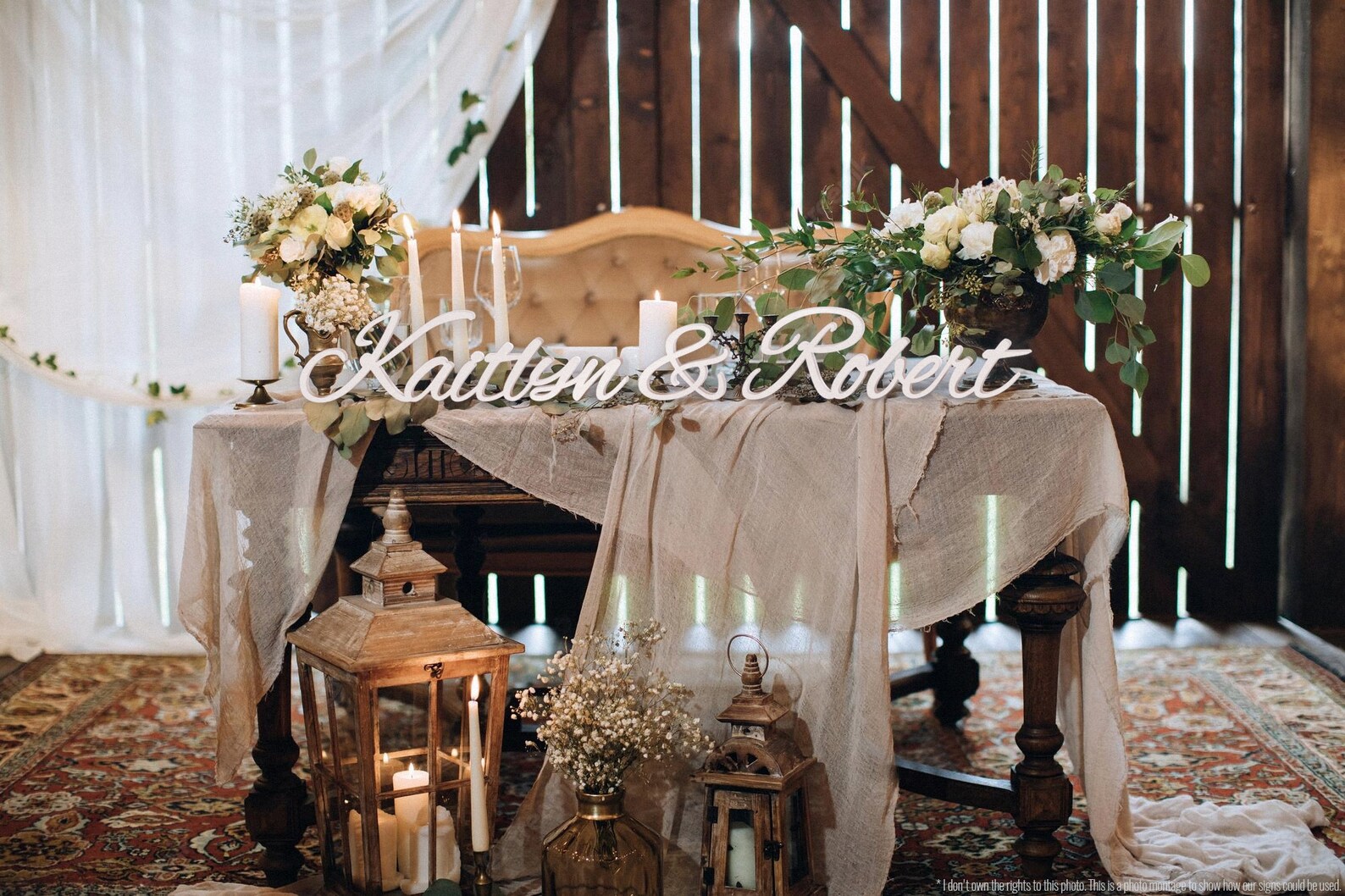 Wedding name signs couples name signs personalized wedding etsy
