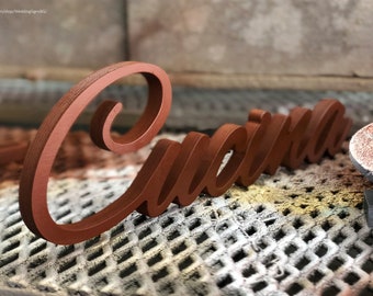Letrero de madera italiano "La Cucina" // Letrero de madera "La Cucina" // Letreros de madera para el hogar // Letrero rústico para cocina de 15 cm de alto y 18 mm de grosor.