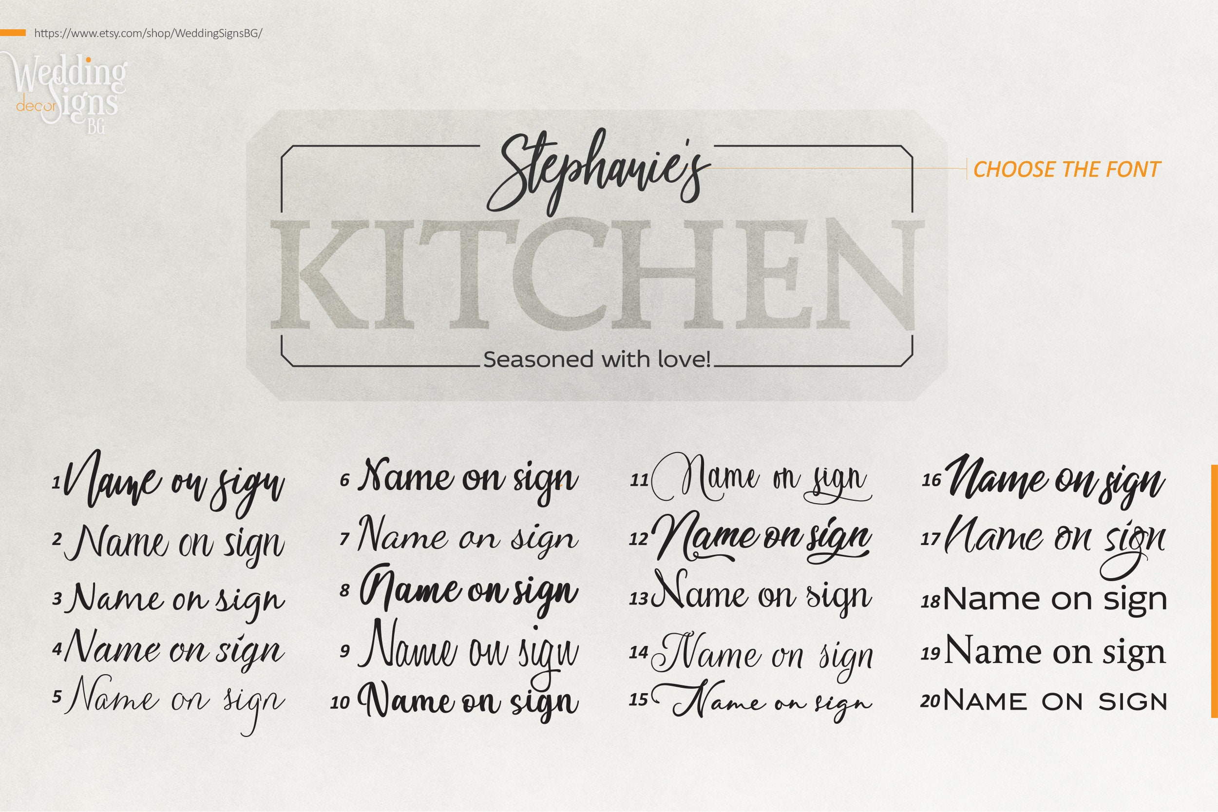 Personalized Kitchen Sign Kitchen Signs Kitchen Decor Etsy
