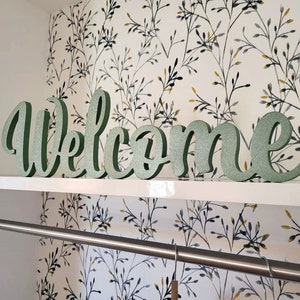Large Self-Standing Welcome Sign | Wooden Welcome Sign | Entrance Room Sign | Hallway Signs | Lobby Decor | Housewarming Gifts | Small sizes