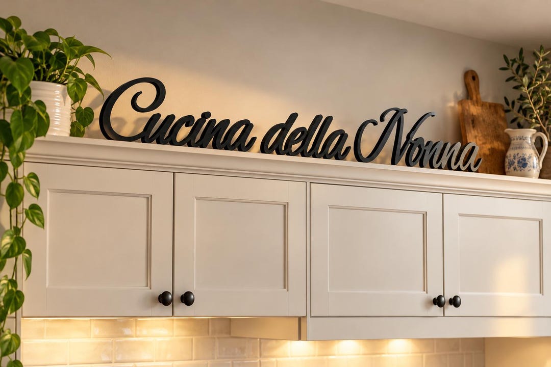 Custom Wood Kitchen Sign, Personalized Kitchen Decor, Large Kitchen ...