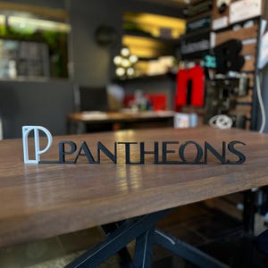Custom Wood Company Logo Sign, Unique Personalized Office Signage, Wooden Business Logo Sign, Custom Crafted Standing Logo, 3D Cutout Logo