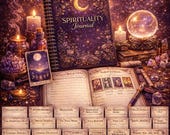 Spirituality Journal Printable | Manifestation, Chakra, Tarot Meditation Planner | Self-Care, Mindfulness & Healing Workbook