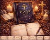 Prayer Journal Printable | Christian Prayer Planner & Gratitude Journal | Daily Prayer, Blessings, Reflection Faith Workbook