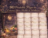 Celestial Nutrition Planner Printable | Wellness & Meal Planning Journal | Health, Diet, Fitness Habit Tracker | Digital Download