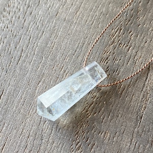 Aquamarine necklace, Minimalist necklace, Silk Thread necklace, Necklace, Choker, Gemstone, Layering, Dainty