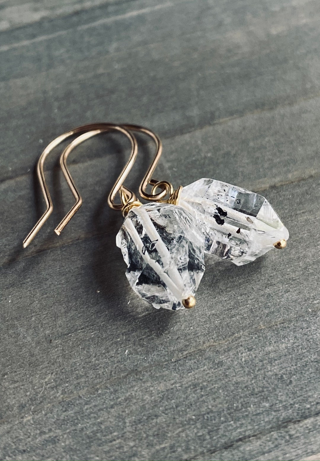 Herkimer Diamond Earrings dangling Earrings Herkimer Diamond Jewelry Diamond Earrings Gifts for Her Etsy Canada