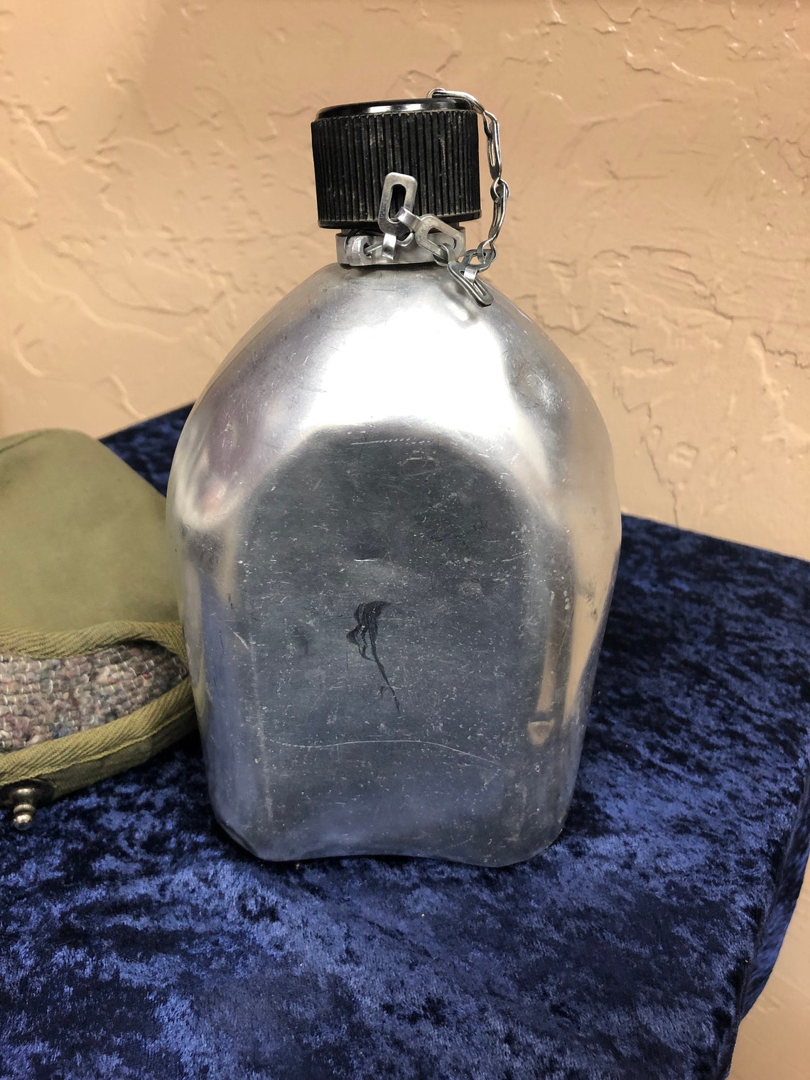 Vintage Aluminum army Canteen Japan Etsy