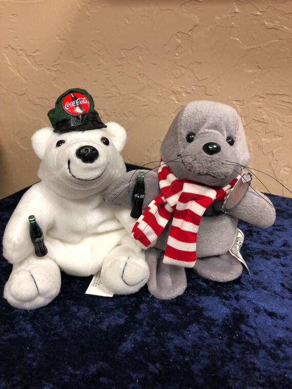 coca cola plush polar bear