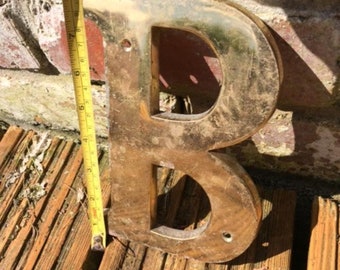 Brass shop letters