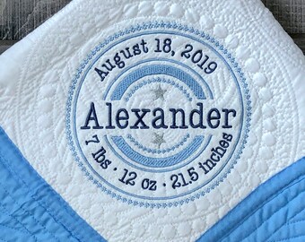 personalized baby quilts