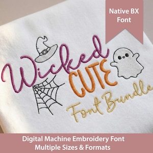 Halloween Stickschrift, dessen Schrift, Block, Doodles (Digitaler Download)