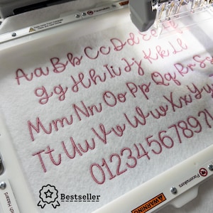 Ember Wishes Machine Embroidery Font: Native BX, Satin Stitch (0.5-2 inch)