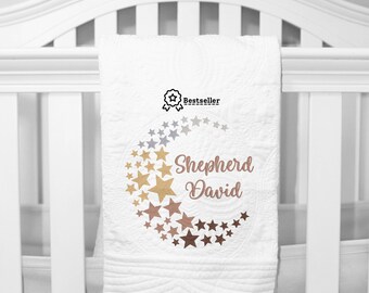 Ombre moon and stars machine embroidery design, 2 sizes, Formats dst exp hus jef pes vp3 xxx, instant download