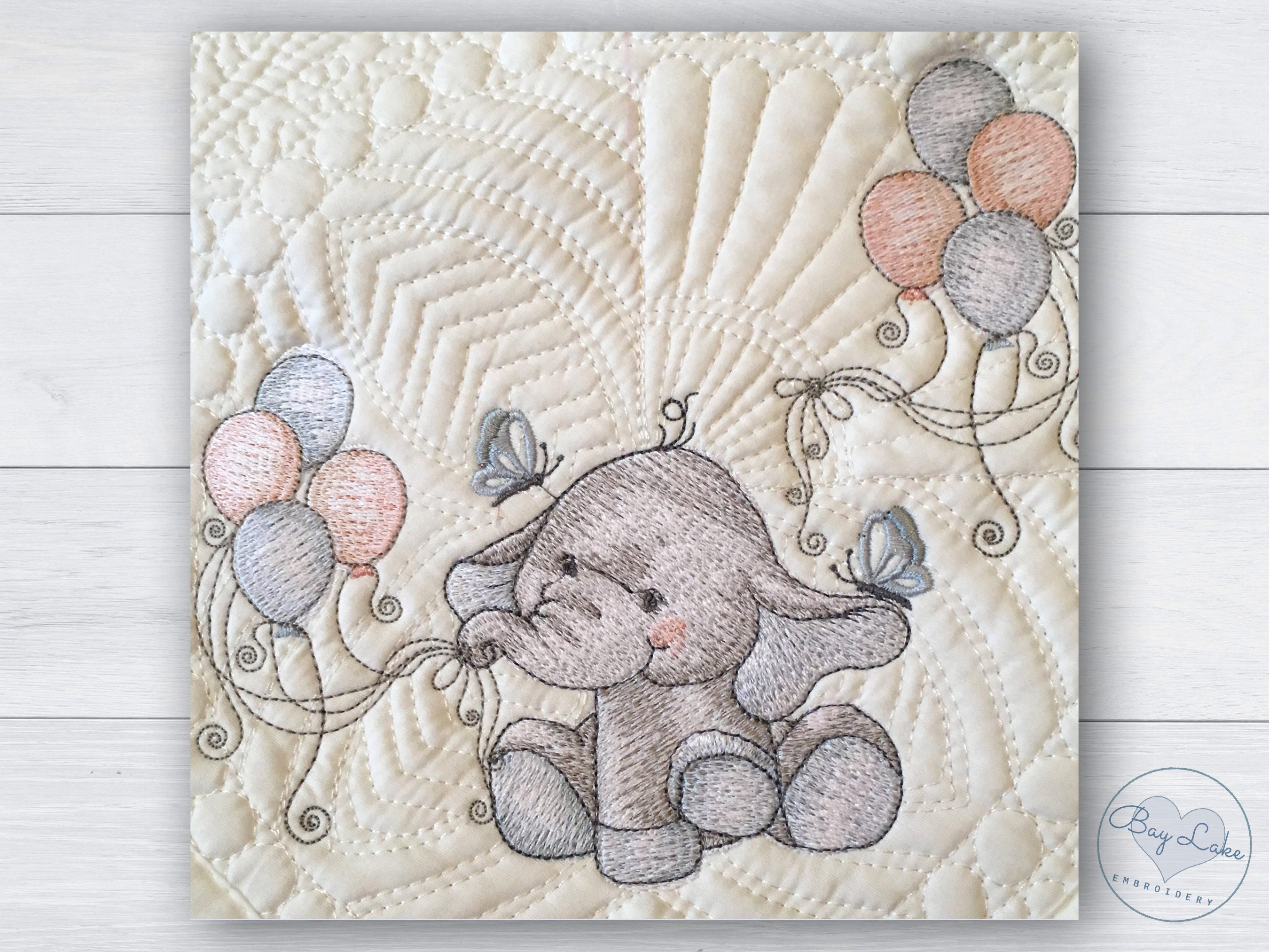 embroidered swaddle blanket