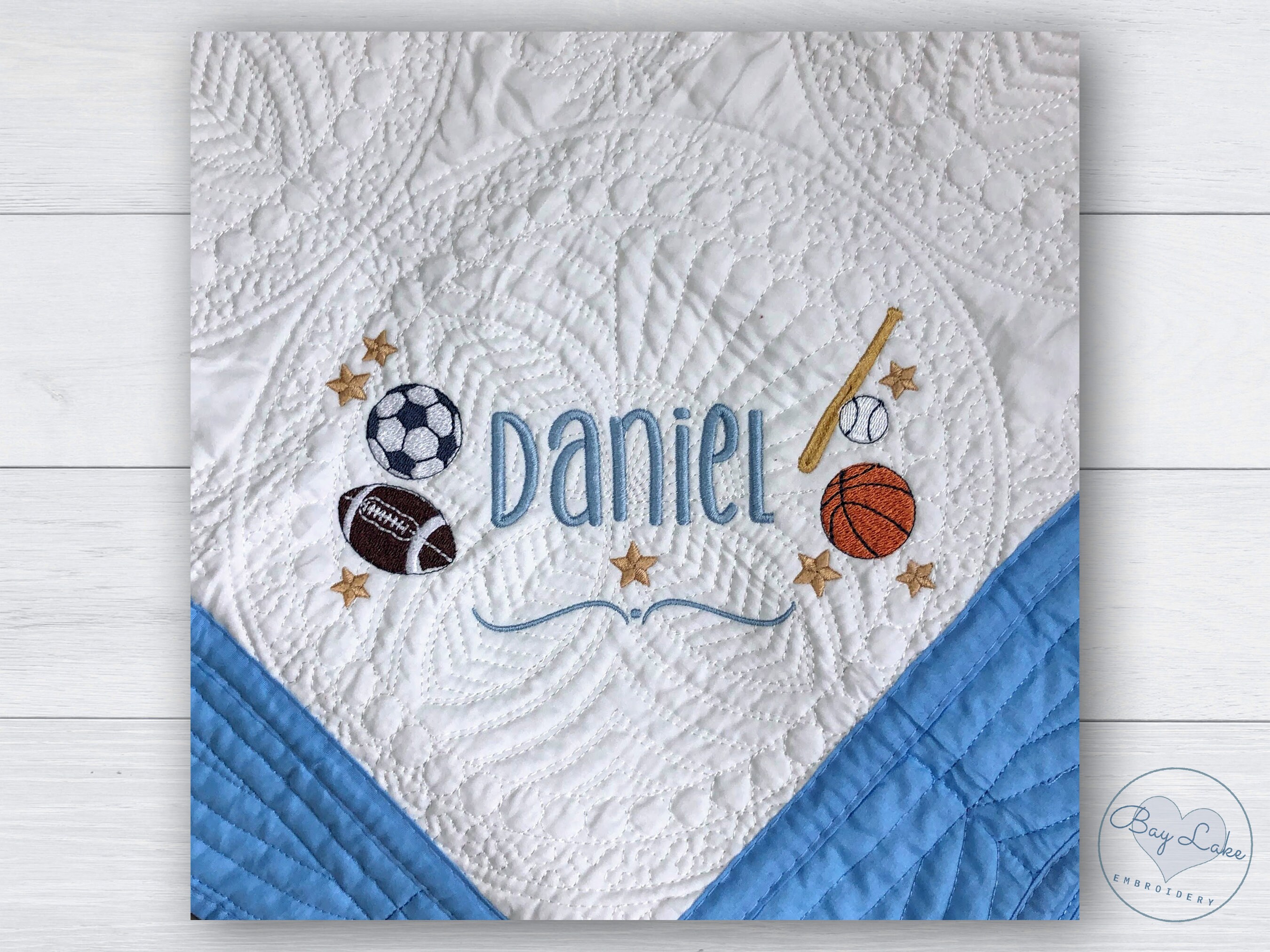 Personalized Sports Baby Blanket Custom Baby Quilt Gift for Etsy