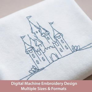 Borduurontwerp Magic Kingdom Castle: sprookjesboonsteek (digitaal bestand)