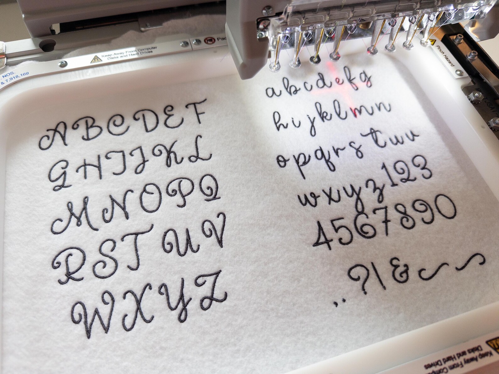 Enchanted Castle Script Embroidery Font: Native BX, Satin Stitch ...