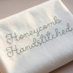 Honeycomb Hand Stitched Machine Embroidery Font: Native BX + Stitch Files, Alternate Characters (Digital Download) Native BX image 2