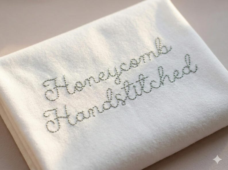 Honeycomb Hand Stitched Machine Embroidery Font: Native BX + Stitch Files, Alternate Characters (Digital Download) Native BX image 2