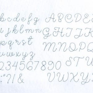 Honeycomb Hand Stitched Machine Embroidery Font: Native BX + Stitch Files, Alternate Characters (Digital Download) Native BX image 4