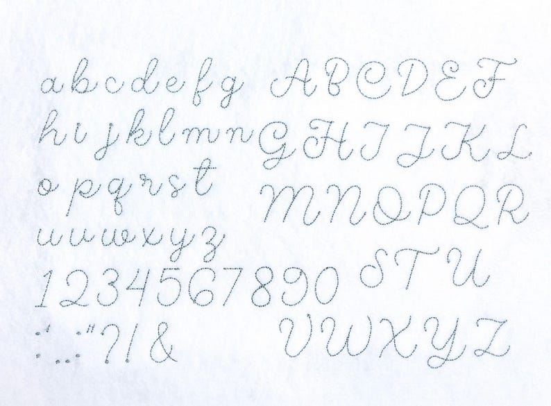 Honeycomb Hand Stitched Machine Embroidery Font: Native BX + Stitch Files, Alternate Characters (Digital Download) Native BX image 4