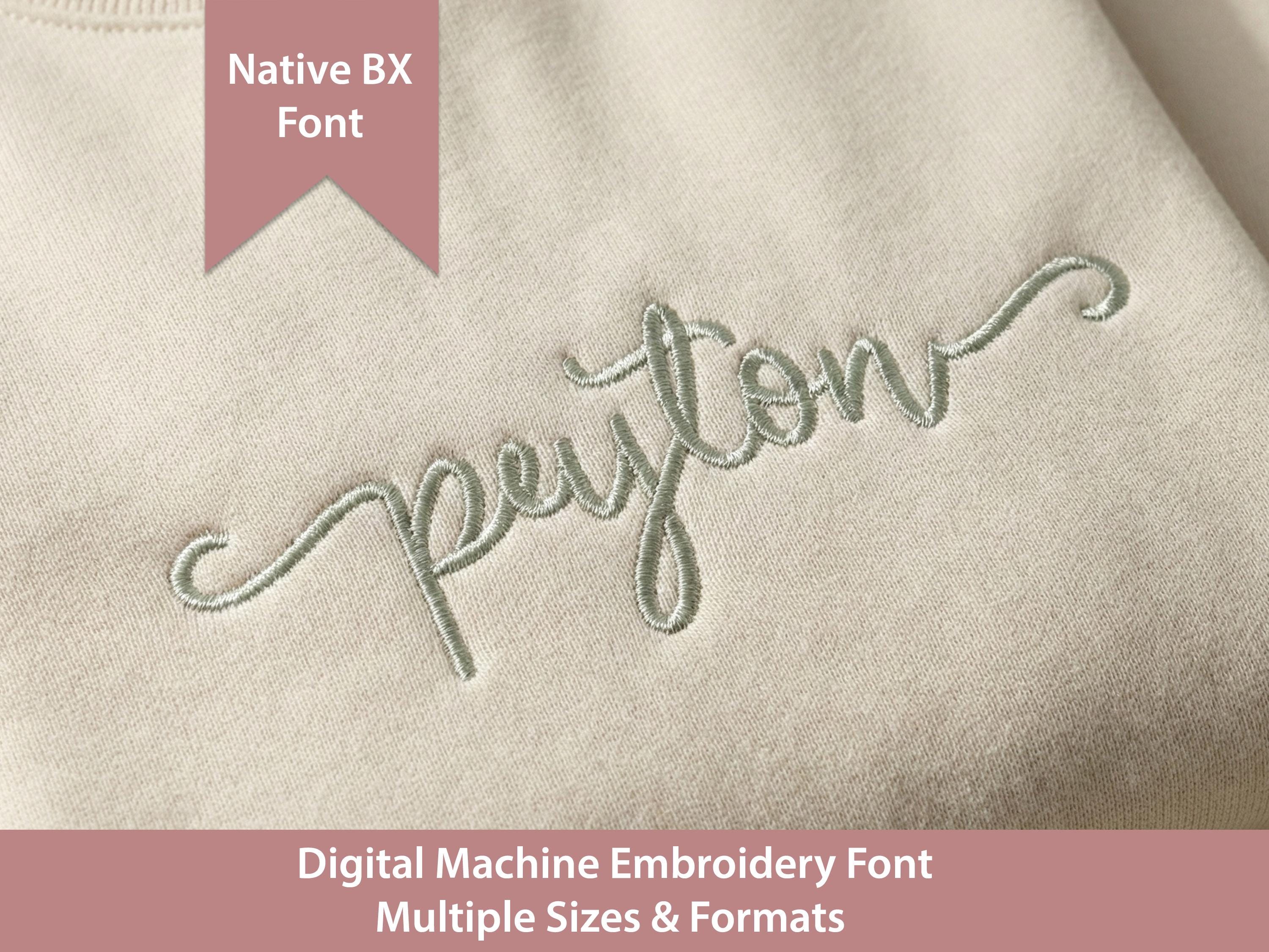 Enchanted Castle Script Embroidery Font: Native BX, Satin Stitch ...