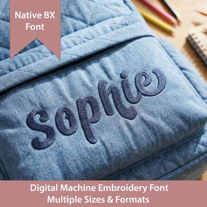 Ainsley Regal Maschinenstickschrift: Native BOX + Stichdateien (Digitaler Download)