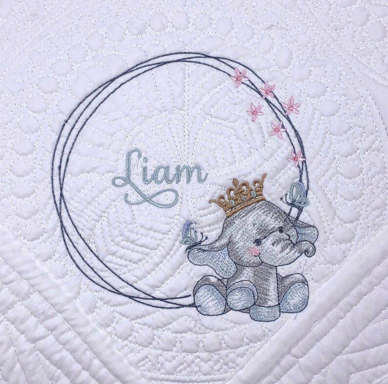 Custom Baby Quilt Embroidered Quilt Baby Quilt Personalized Baby Quilt Baby Blanket Personalized Baby Blanket Unique Baby Shower Gift