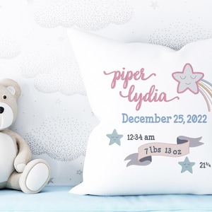 Falling star birth announcement,  machine embroidery design, 8 x8 hoop, Formats dst exp hus jef pes vp3 xxx, instant download