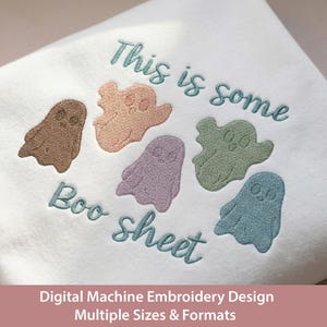 Ghost Machine Embroidery Design: Boo Sheet Series (Digital Download)
