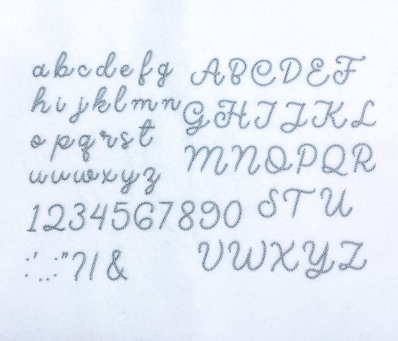 Honeycomb Chain Stitch Machine Embroidery Font: Native BX, 3 Sizes (Digital Download) image 4