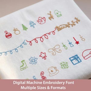 Christmas Doodles Embroidery Designs: 36 Ornaments, Trees (BX Font)