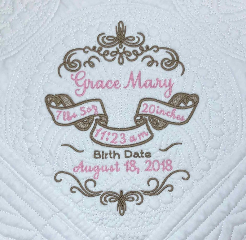 etsy personalised baby blanket